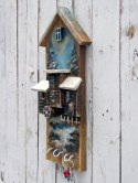 Drewniany wieszaczek na klucze - W starym młynie