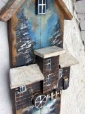 Drewniany wieszaczek na klucze - W starym młynie