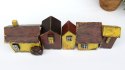 Drewniane domki dekoracyjne - 5 domków