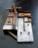 Drewniany wieszak na klucze - Stary Wiatrak