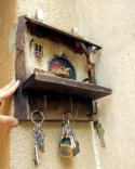 Drewniany wieszak na klucze - Kuźnia